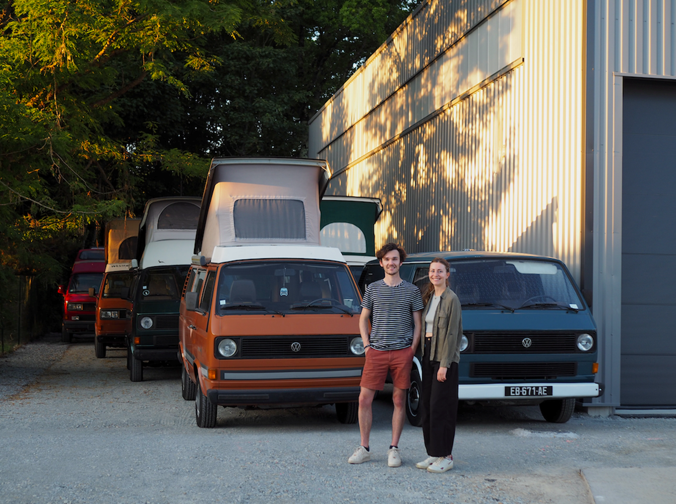 Location de combis Volkswagen vintages modernisés & tout confort. ©