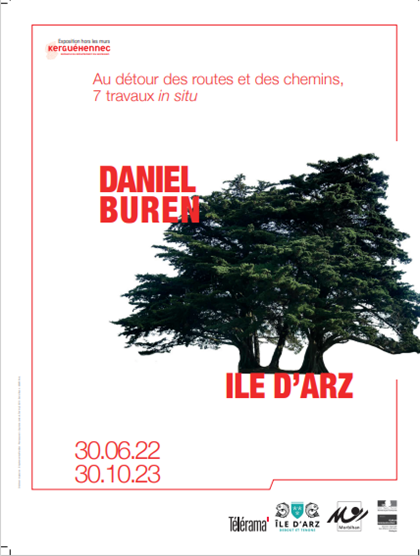 Exposition Daniel Buren à l'Ile d'Arz